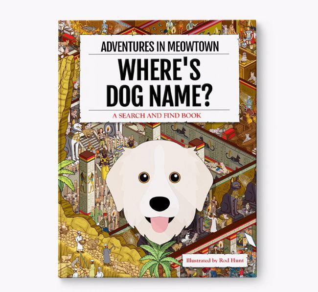 Personalised Great Pyrenees Book: Where's Dog Name? Volume 2